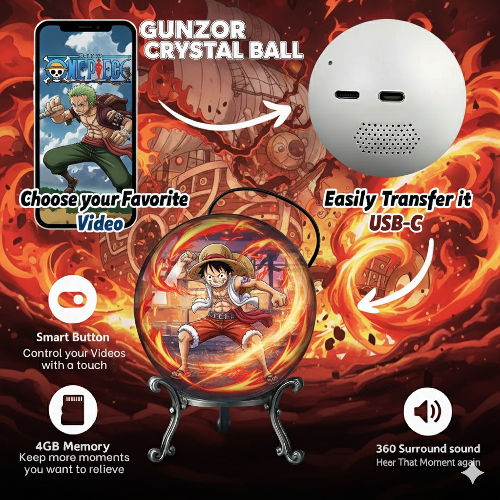 GUNZOR® VIDEO CRYSTAL BALL