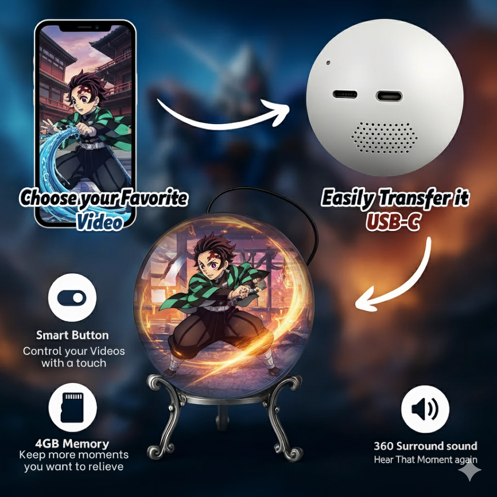 GUNZOR® VIDEO CRYSTAL BALL